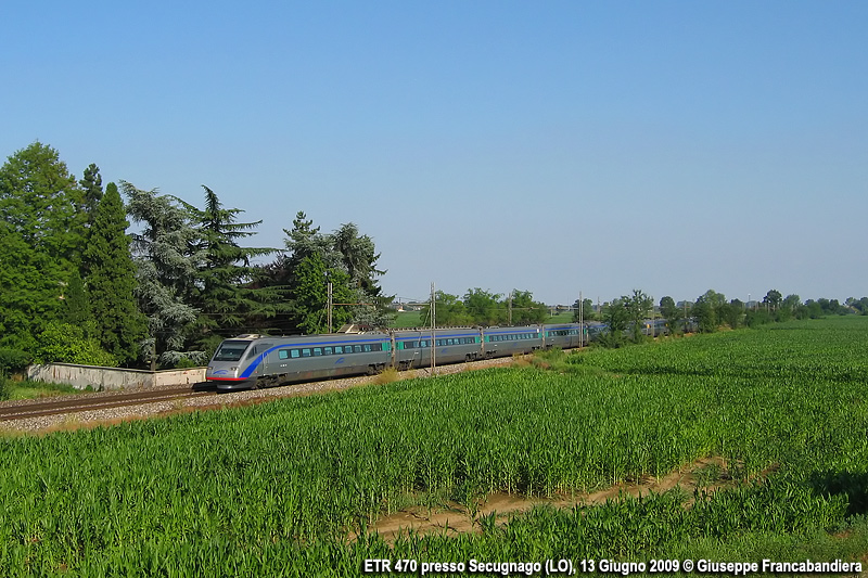 Treno Eurocity Cisalpino con Elettrotreno ETR 470 Foto Giuseppe Francabandiera