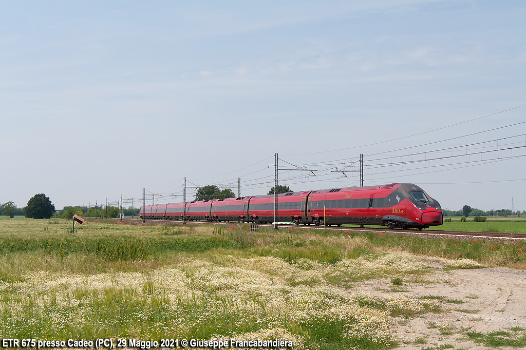 Treno Alta Velocit NTV Nuovo Trasporto Viaggiatori con Elettrotreno ETR 675 Italo Foto Giuseppe Francabandiera