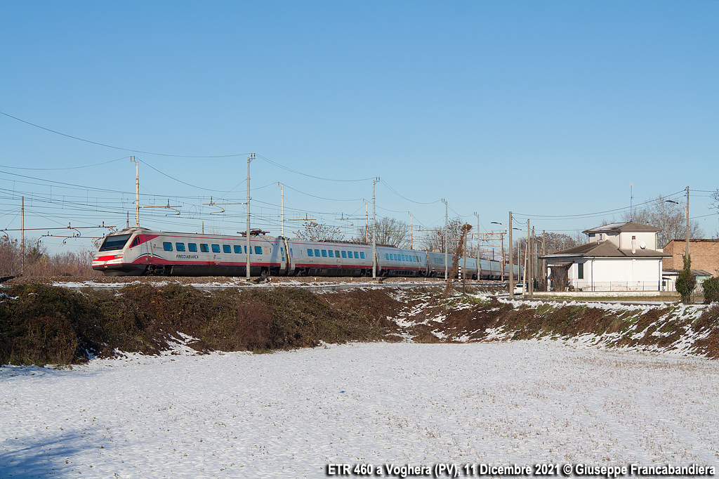 Treno Frecciabianca FB Trenitalia con Elettrotreno ETR 460 Pendolino Foto Giuseppe Francabandiera