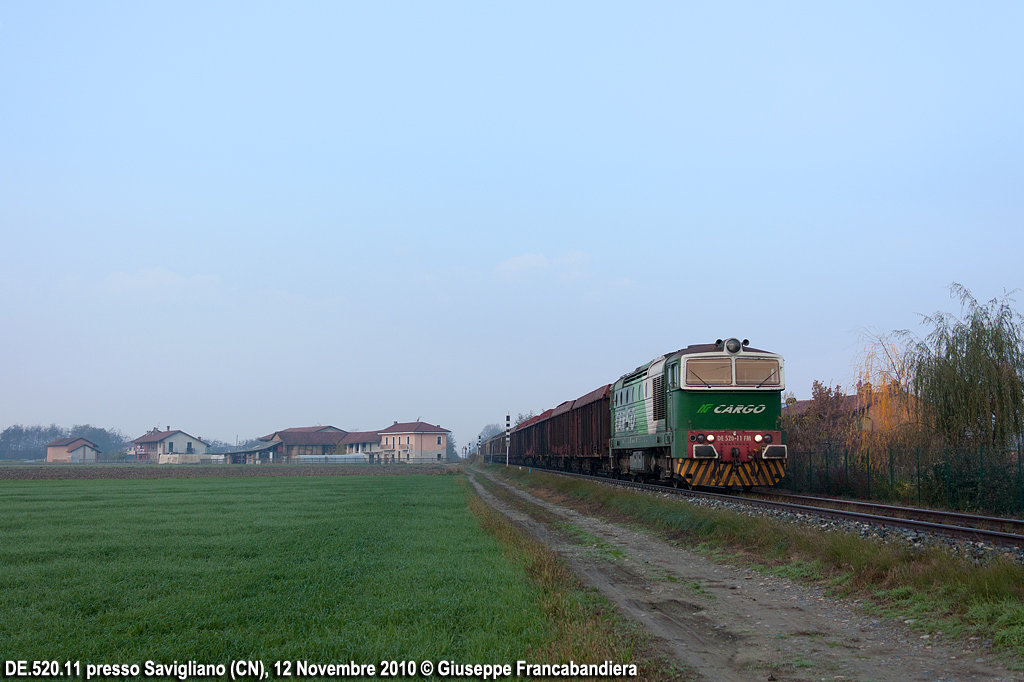 Treno Merci NordCargo NC con Locomotiva Diesel DE.520.11 Foto Giuseppe Francabandiera